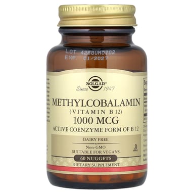 Метил B12 Solgar (Vitamin ), оттенок 60 Nuggets, 1000 мкг