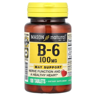 Витамин B6 Mason Natural, 100 таблеток