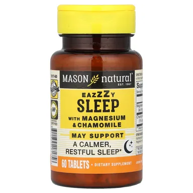 Фото товара: Магний Mason Natural Eazzzy Sleep with & Chamomile, 60 таблеток