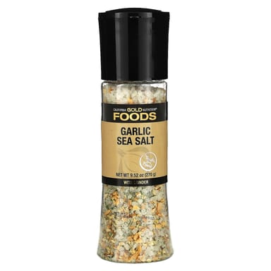 Морская соль California Gold Nutrition Foods Garlic Grinder, 270 г