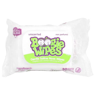 Салфетки Boogie Wipes Gentle Saline Nose 30