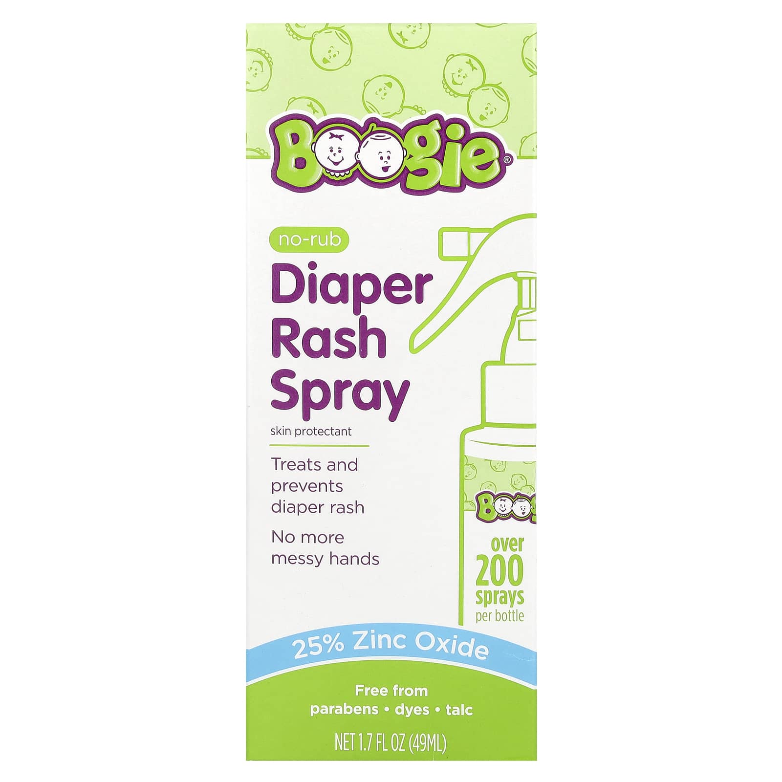 Спрей Boogie Wipes No-Rub Diaper Rash, 49 мл — фото 2