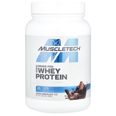 Сывороточный протеин MuscleTech 100% Grass-Fed, вкус Triple Chocolate, 816 г