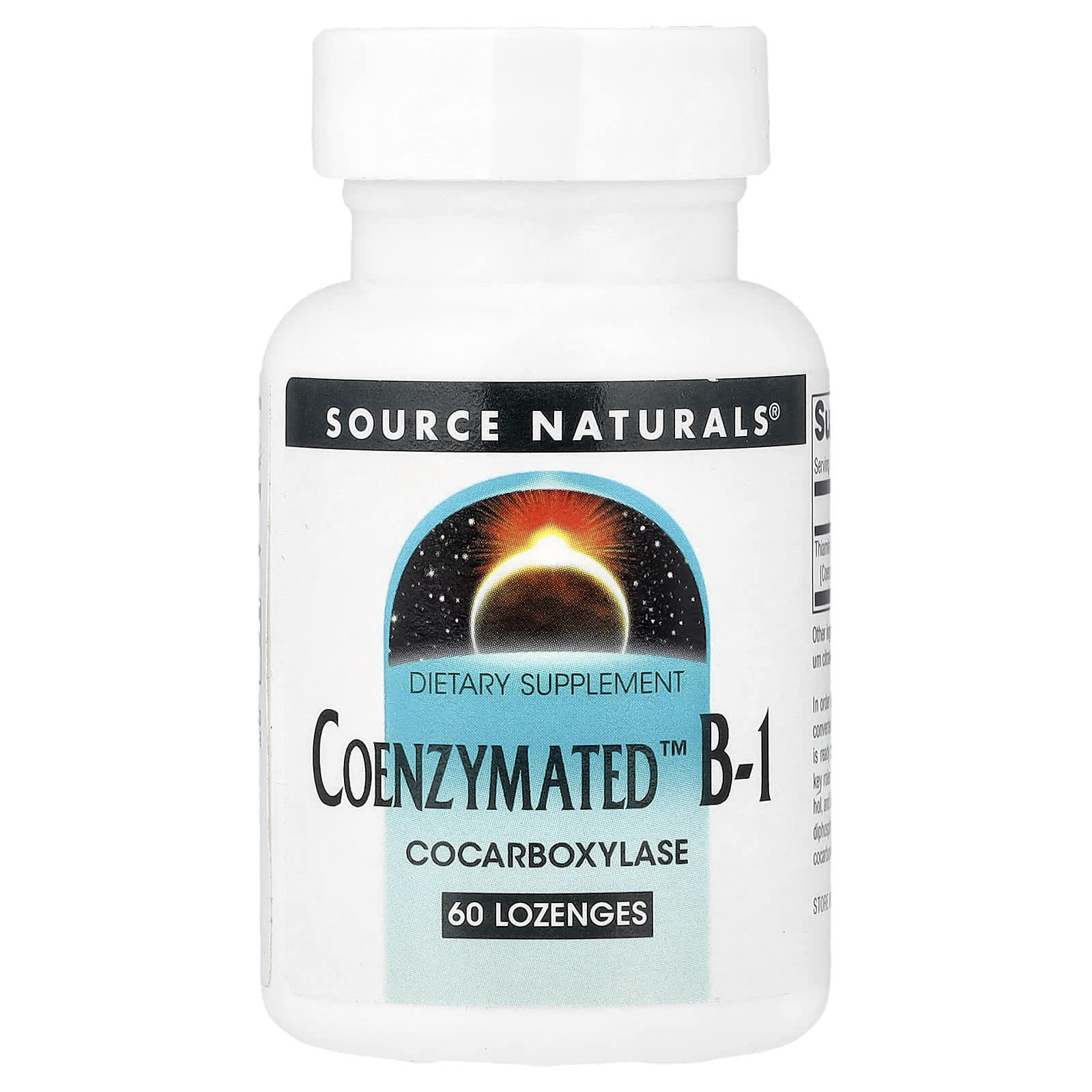 Витамин B1 Source Naturals Coenzymated™, 13 мг, 60 пастилок