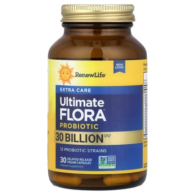 Пробиотик Renew Life Extra Care Ultimate Flora™ 30 Delayed Release, 30 млрд КОЕ, капсулы