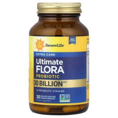 Фото товара: Пробиотик Renew Life Extra Care Ultimate Flora™ 30 Delayed Release, 30 млрд КОЕ, капсулы