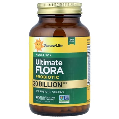 Пробиотик Renew Life Ultimate Flora™ Adult 50+ 90 Delayed Release, 30 млрд КОЕ, капсулы