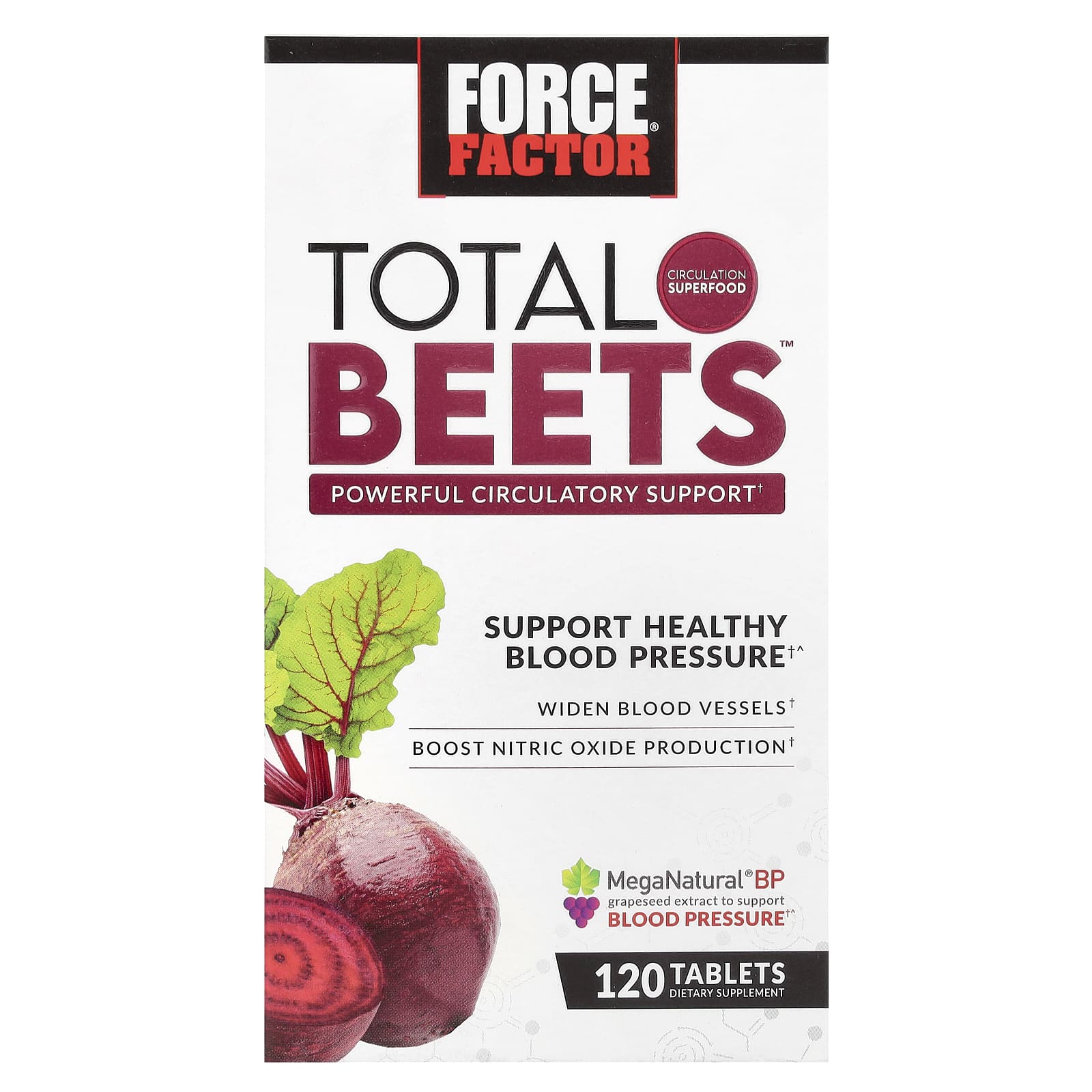 Свекольный комплекс Total Beets Force Factor™ Powerful Circulation Support, 120 таблеток — фото 2