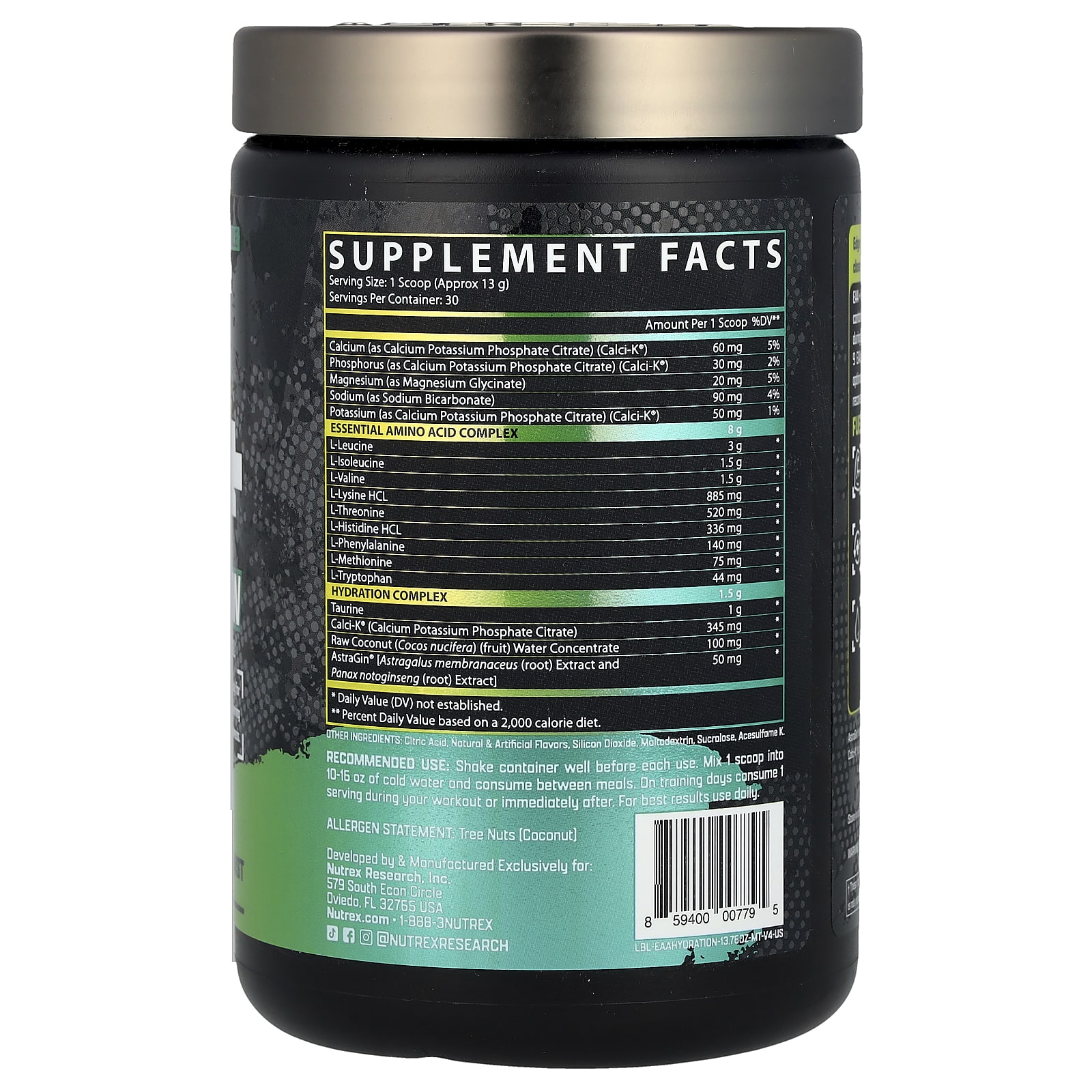EAA Nutrex Research Hydration Maui Twist, 390 г — фото 2