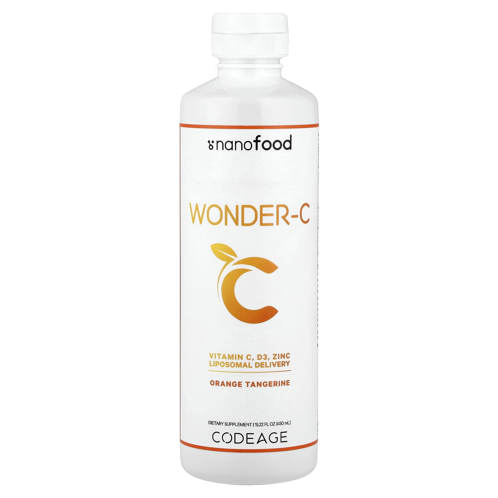 Комплекс Nanofood Codeage Wonder-C, вкус Orange Tangerine, 450 мл