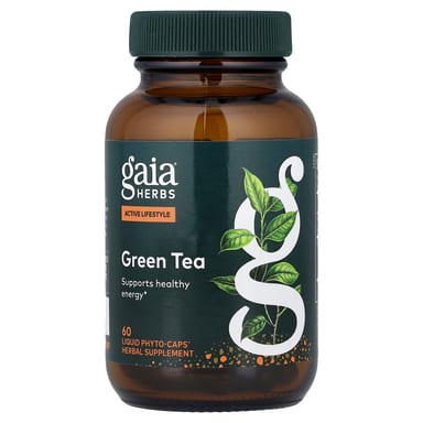 Зеленый чай Gaia Herbs, оттенок 60 Liquid Phyto-Caps®, жидкая форма