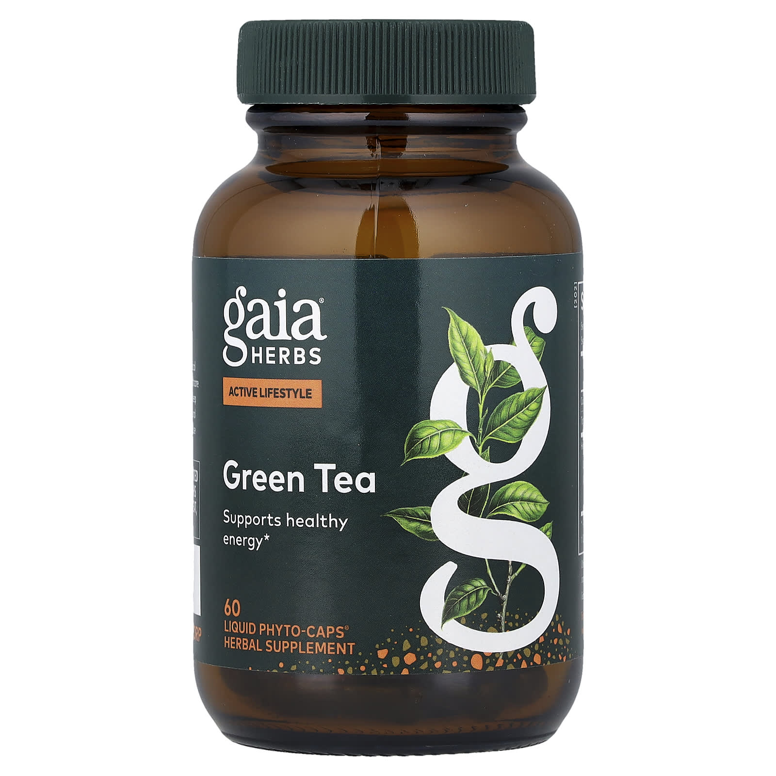 Зеленый чай Gaia Herbs, оттенок 60 Liquid Phyto-Caps®, жидкая форма