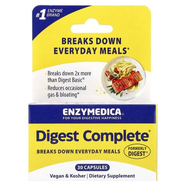 Ферментный комплекс Digest Complete Enzymedica®, 30 капсул