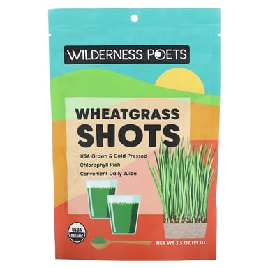 Ростки пшеницы Wilderness Poets Organic Shots, 99 г