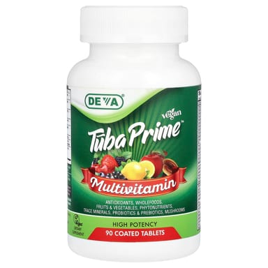 Мультивитамины Deva Vegan Tuba Prime® High Potency 90 Coated Tablets, таблетки