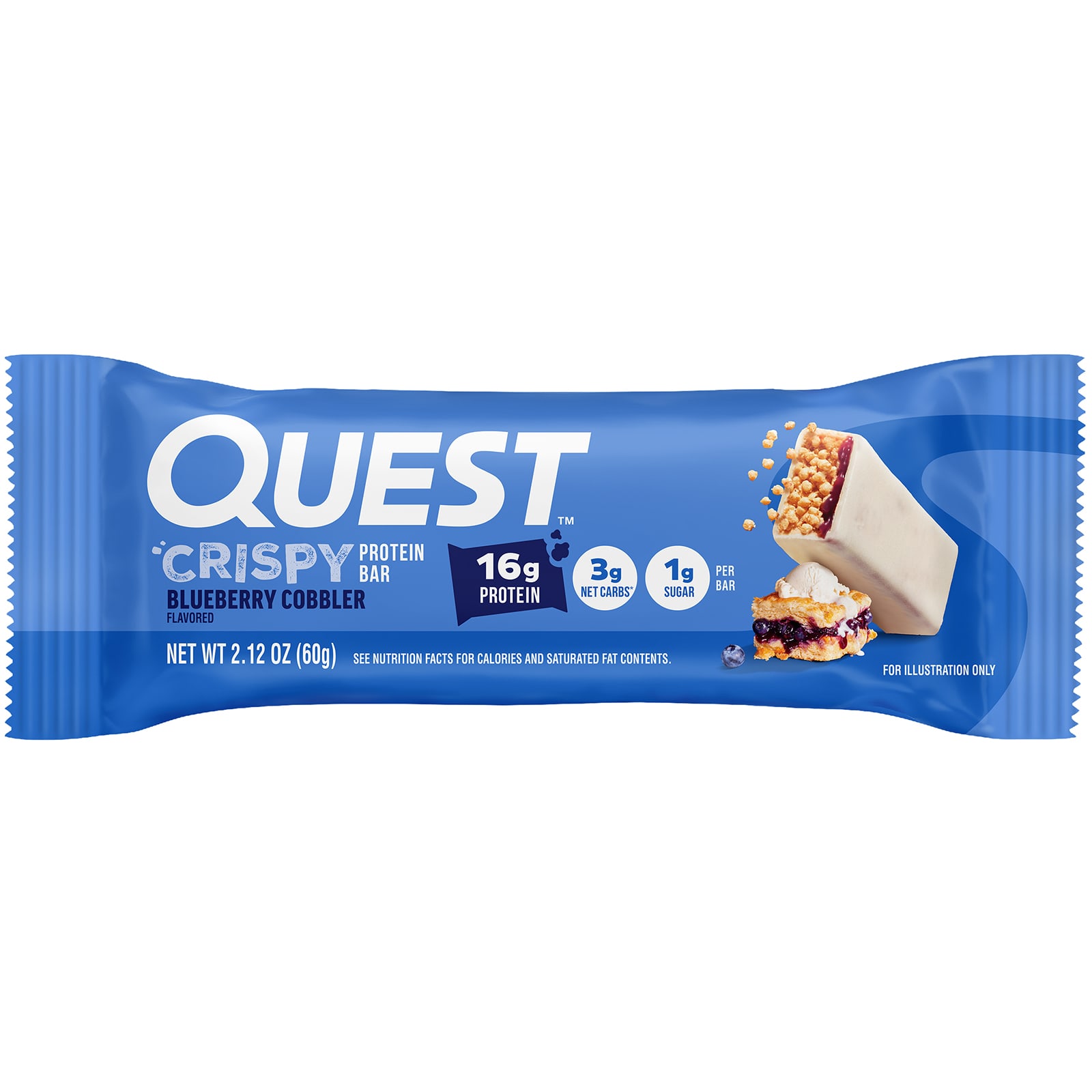 Протеиновый батончик Quest Nutrition, вкус Crispy Blueberry Cobbler, 60 г, 12 шт. — фото 8