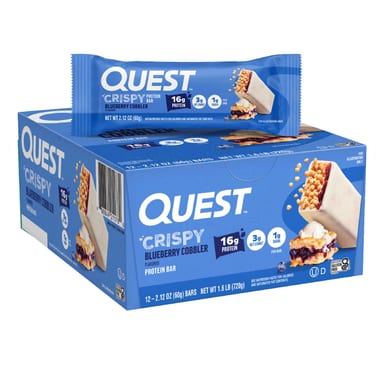 Протеиновый батончик Quest Nutrition, вкус Crispy Blueberry Cobbler, 60 г, 12 шт.