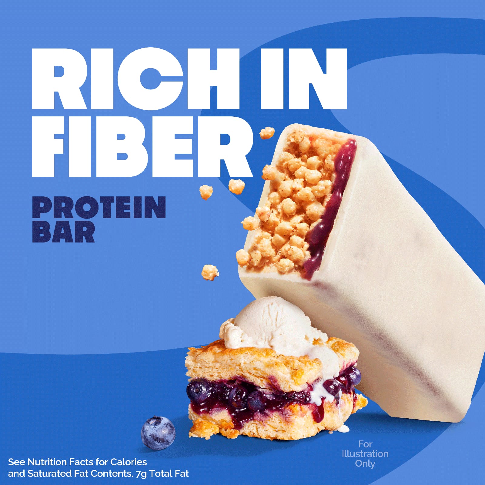 Протеиновый батончик Quest Nutrition, вкус Crispy Blueberry Cobbler, 60 г, 12 шт. — фото 5