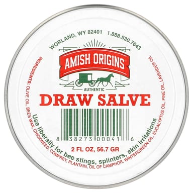 Мазь для вытягивания Amish Origins, 2 fl oz (56.7 г)