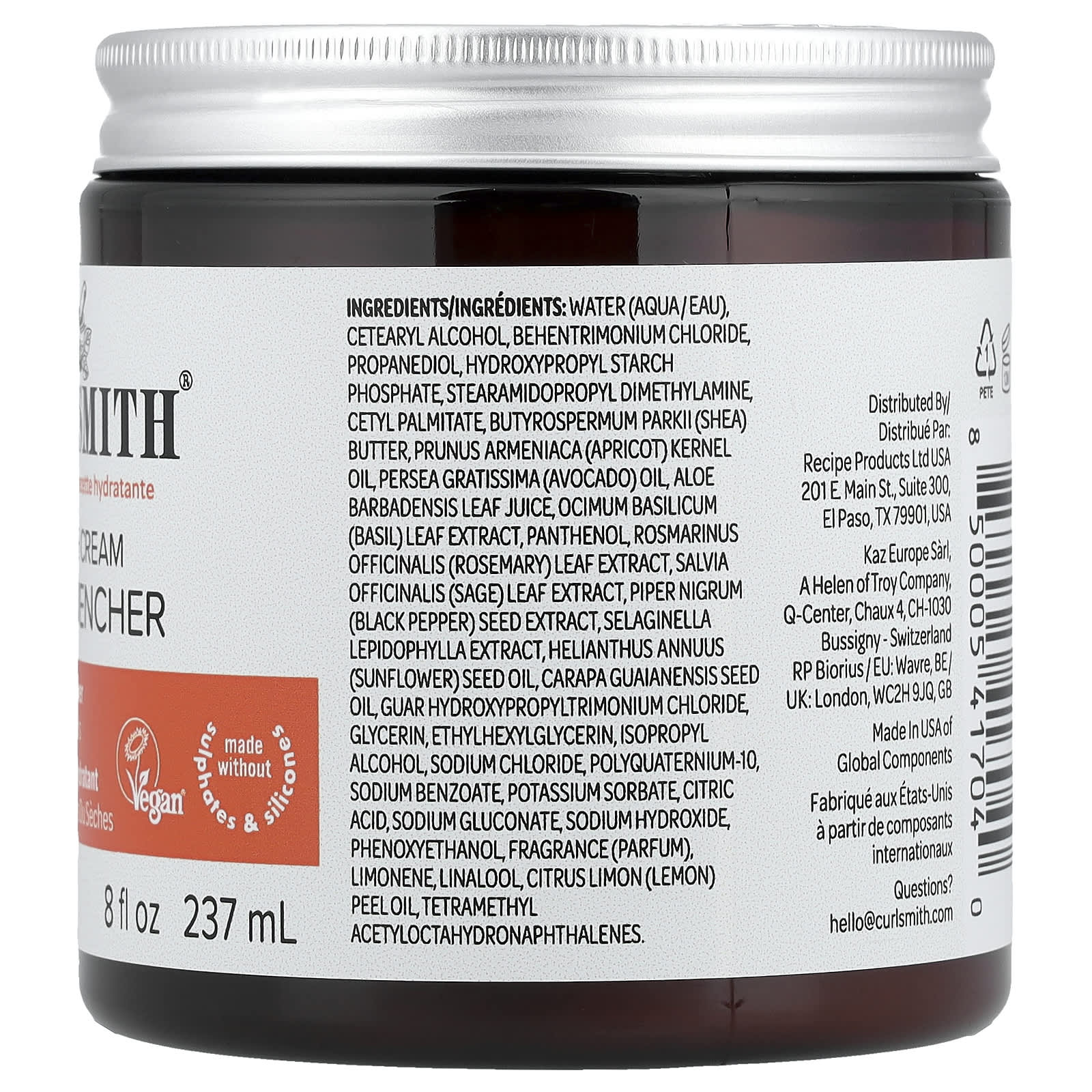 Крем Curlsmith Double Deep Quencher Step 2 Dull or Dry Curls, 237 мл — фото 2