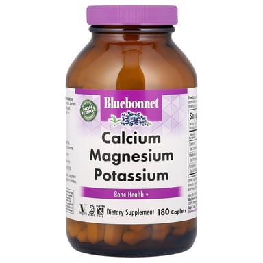 Магний Bluebonnet Nutrition Calcium Potassium, оттенок 180 Caplets