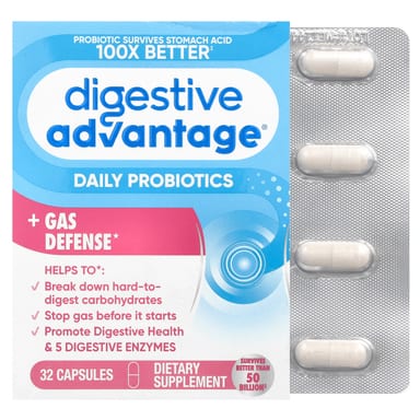 Пробиотик Schiff Digestive Advantage® Daily Gas Defense, 32 капсул