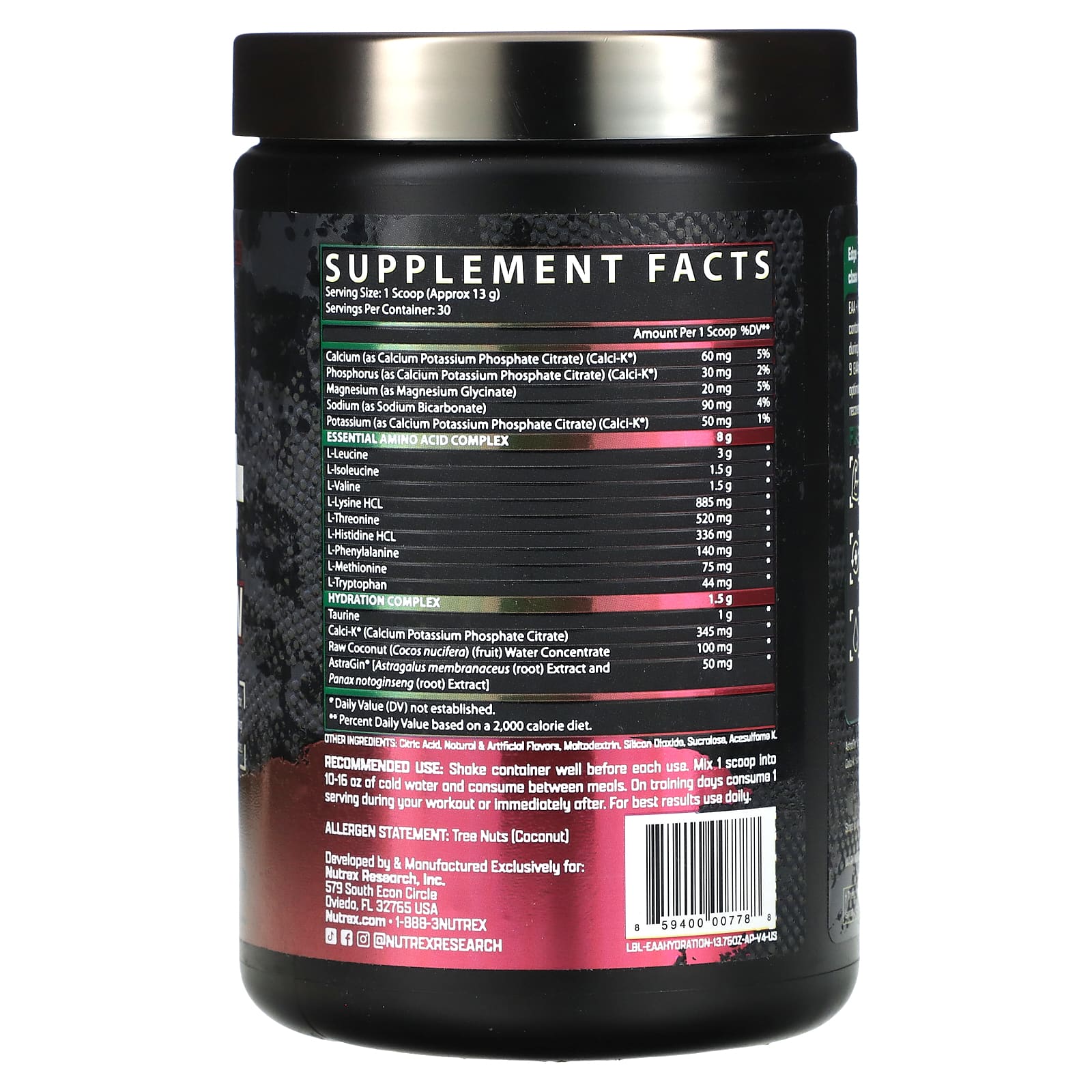EAA Nutrex Research Hydration, вкус Apple Pear, 390 г — фото 2