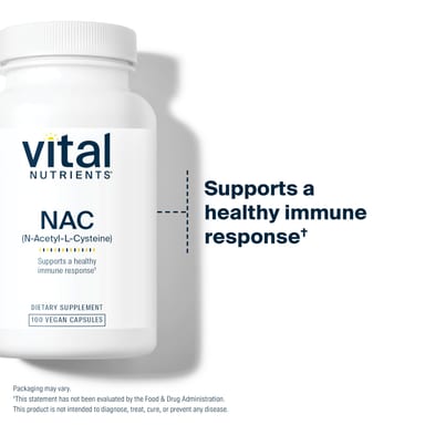 NAC Vital Nutrients, 600 мг, 100 растительных капсул