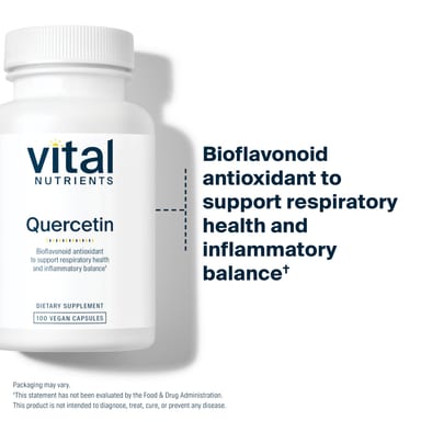 Кверцетин Vital Nutrients, 250 мг, 100 растительных капсул