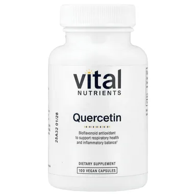 Фото товара: Кверцетин Vital Nutrients, 250 мг, 100 растительных капсул