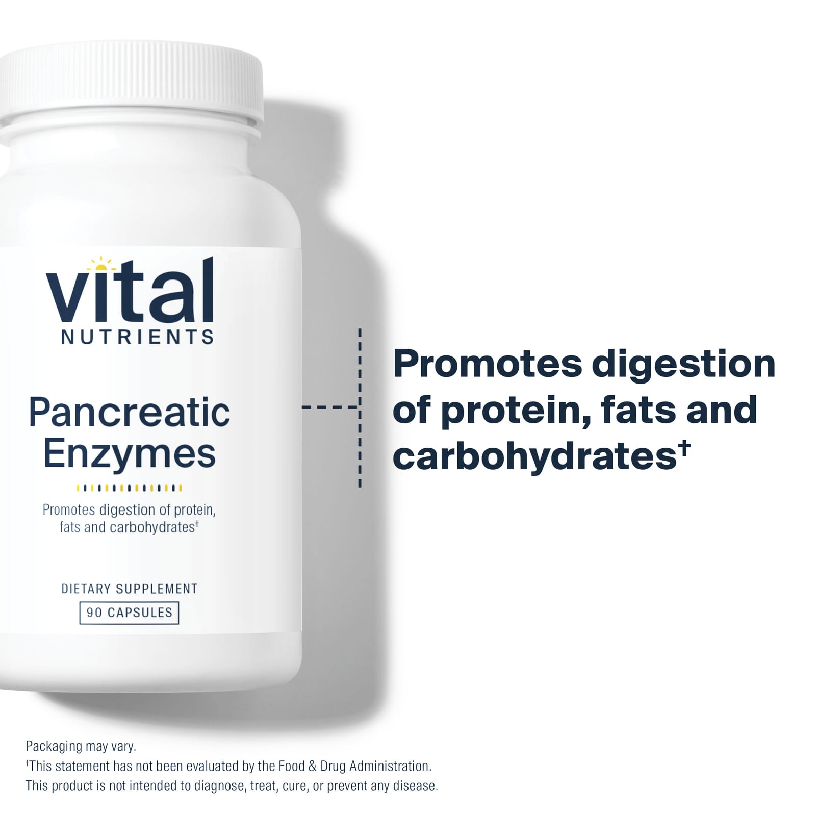 Ферменты Vital Nutrients Pancreatic, 90 капсул