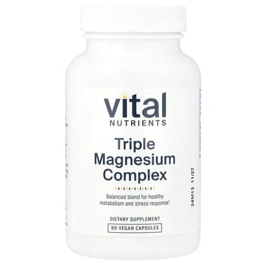 Магний Vital Nutrients Triple Complex, 250 мг, 90 растительных капсул