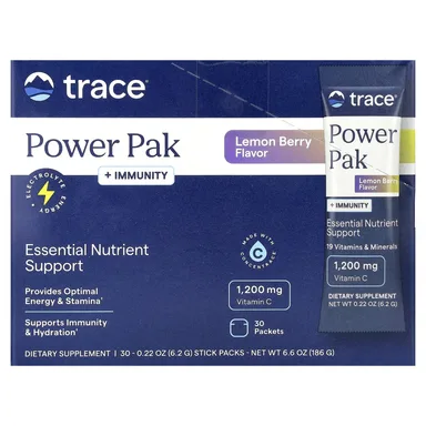 Фото товара: Стик Trace Power Pak Immunity, Lemon Berry, 6.2 г, 30 стиков