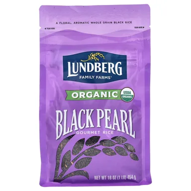 Фото товара: Рис Lundberg Organic Black Pearl Gourmet, 454 г