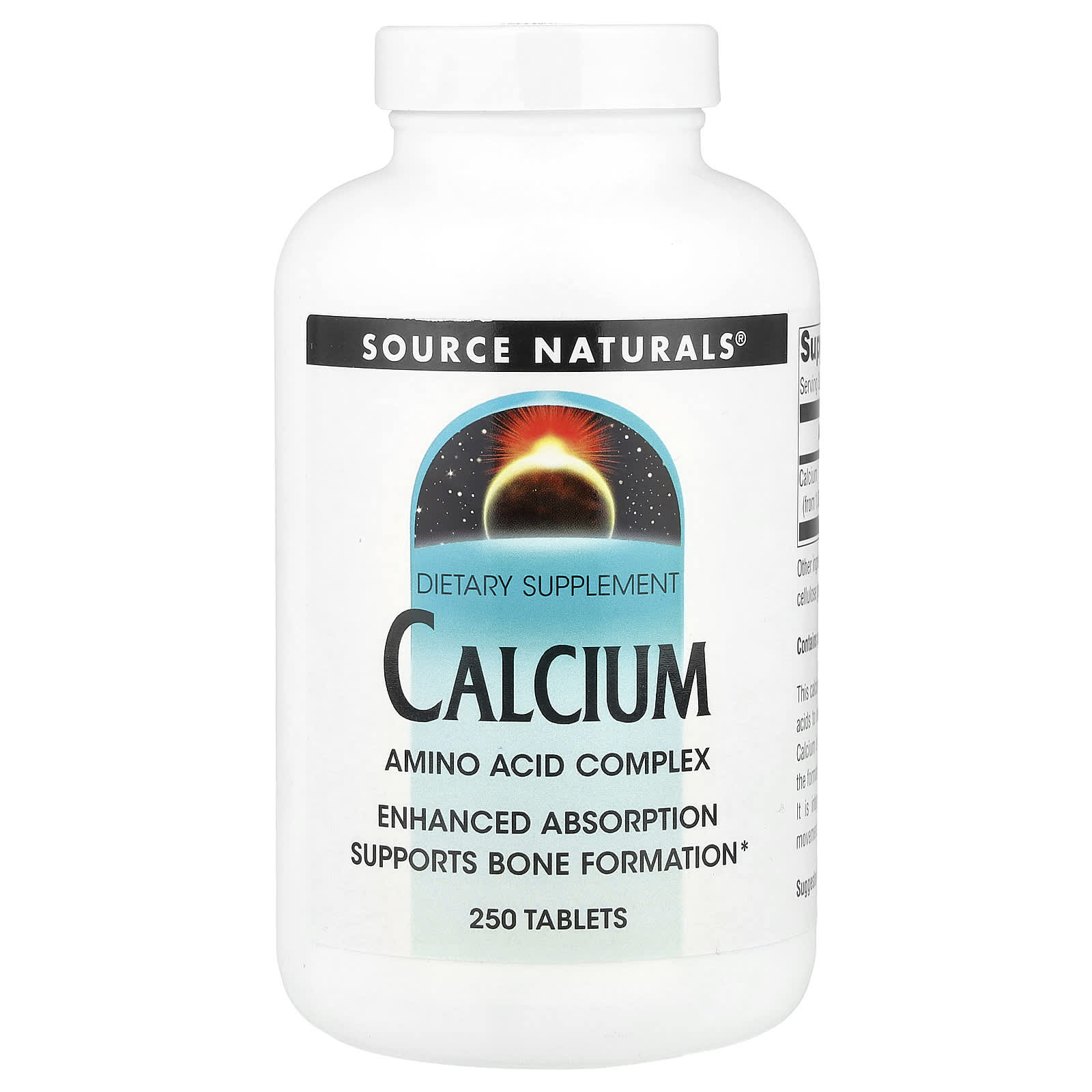 Кальций Source Naturals, 200 мг, 250 таблеток