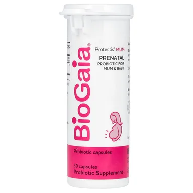 Фото товара: Пробиотик BioGaia Protectis MUM Prenatal For Mum & Baby, 100 Million CFU, 30 капсул