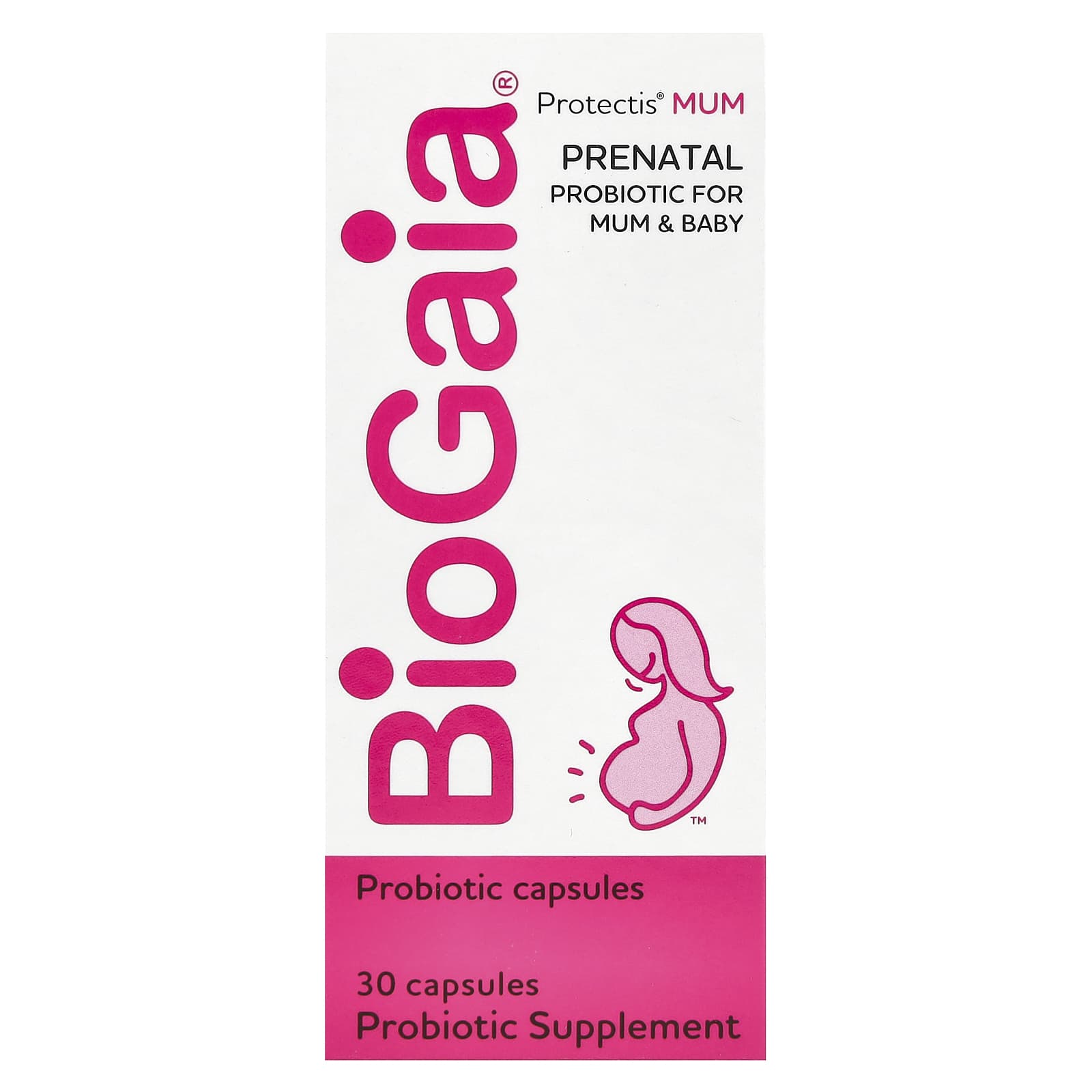 Пробиотик BioGaia Protectis MUM Prenatal For Mum & Baby, оттенок 100 Million CFU, 30 капсул — фото 2
