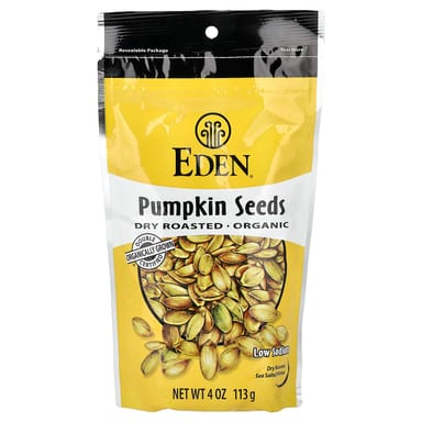 Семена тыквы Eden Foods Dry Roasted, 113 г