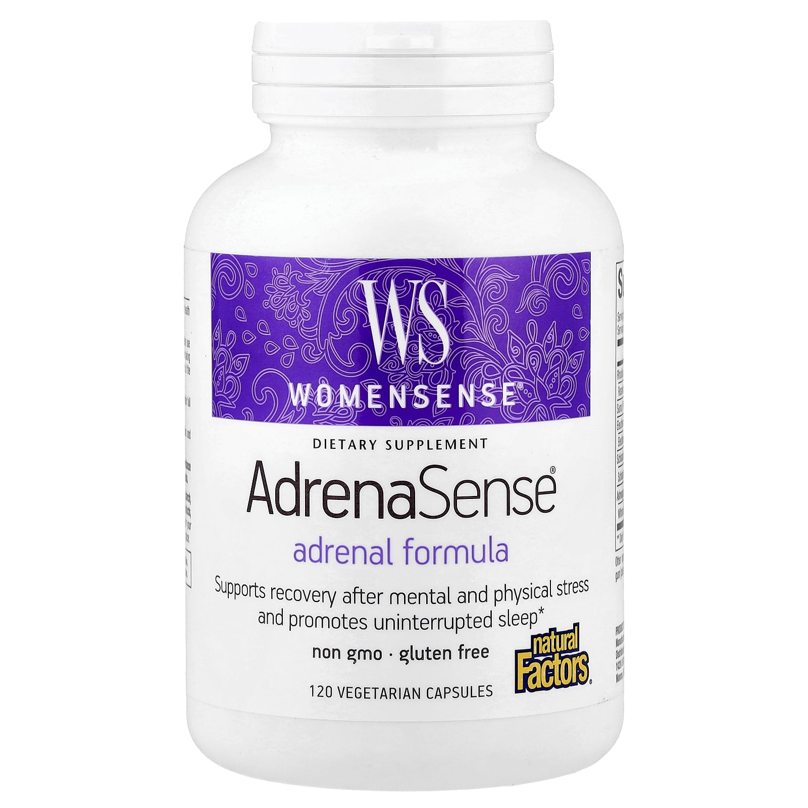 Комплекс Natural Factors WomenSense® AdrenaSense® Adrenal, 120 растительных капсул