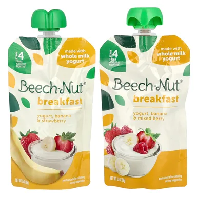 Фото товара: Завтрак Beech-Nut, 12+ месяцев, набор из 9 пакетиков по 99 г