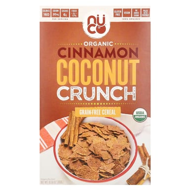 Хлопья NUCO Organic Grain-Free, вкус Cinnamon Coconut Crunch, 300 г