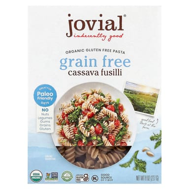 Паста Jovial Organic Cassava Fusilli, 227 г