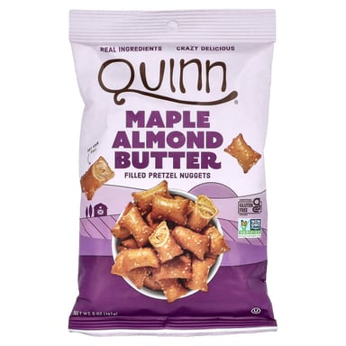 Миндальная паста Quinn Snacks Filled Pretzel Nuggets Maple, 141 г