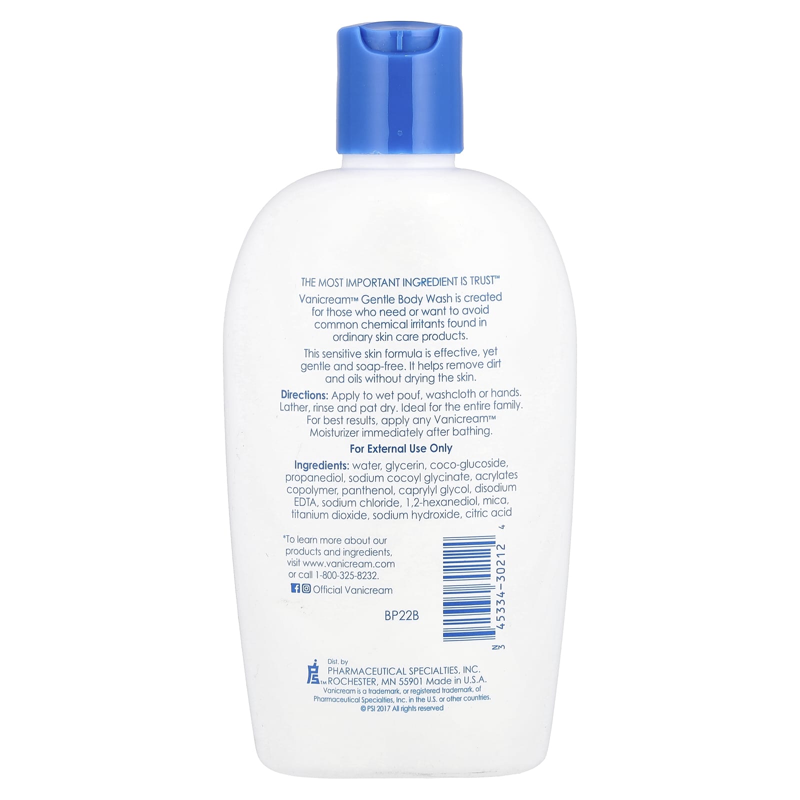 Гель для душа Vanicream Gentle For Sensitive Skin, 355 мл — фото 2