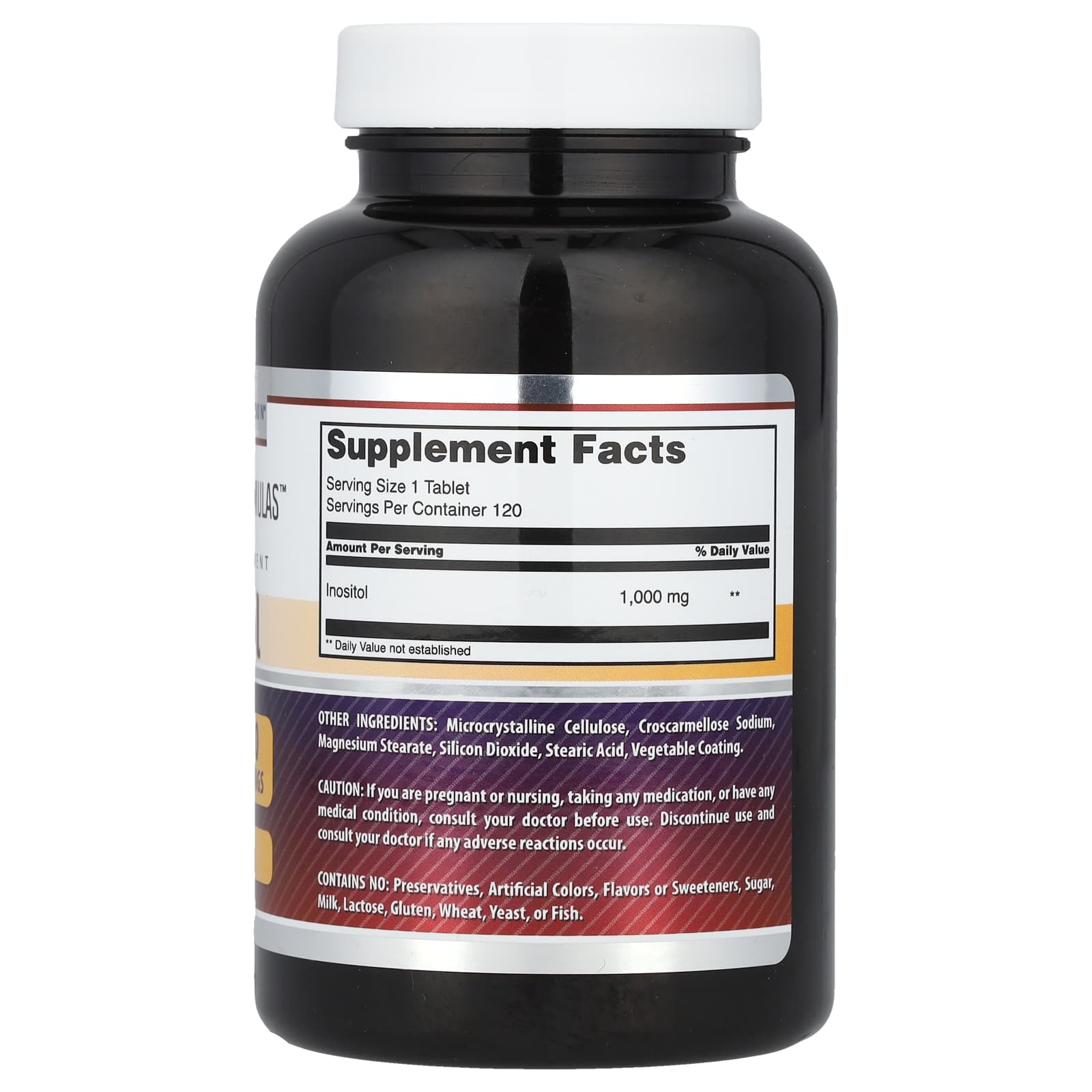 Инозитол Amazing Nutrition Amazing Formulas™, 1000 мг, 120 таблеток — фото 2