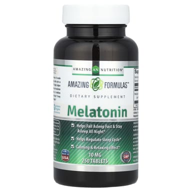 Мелатонин Amazing Nutrition, 10 мг, 250 таблеток