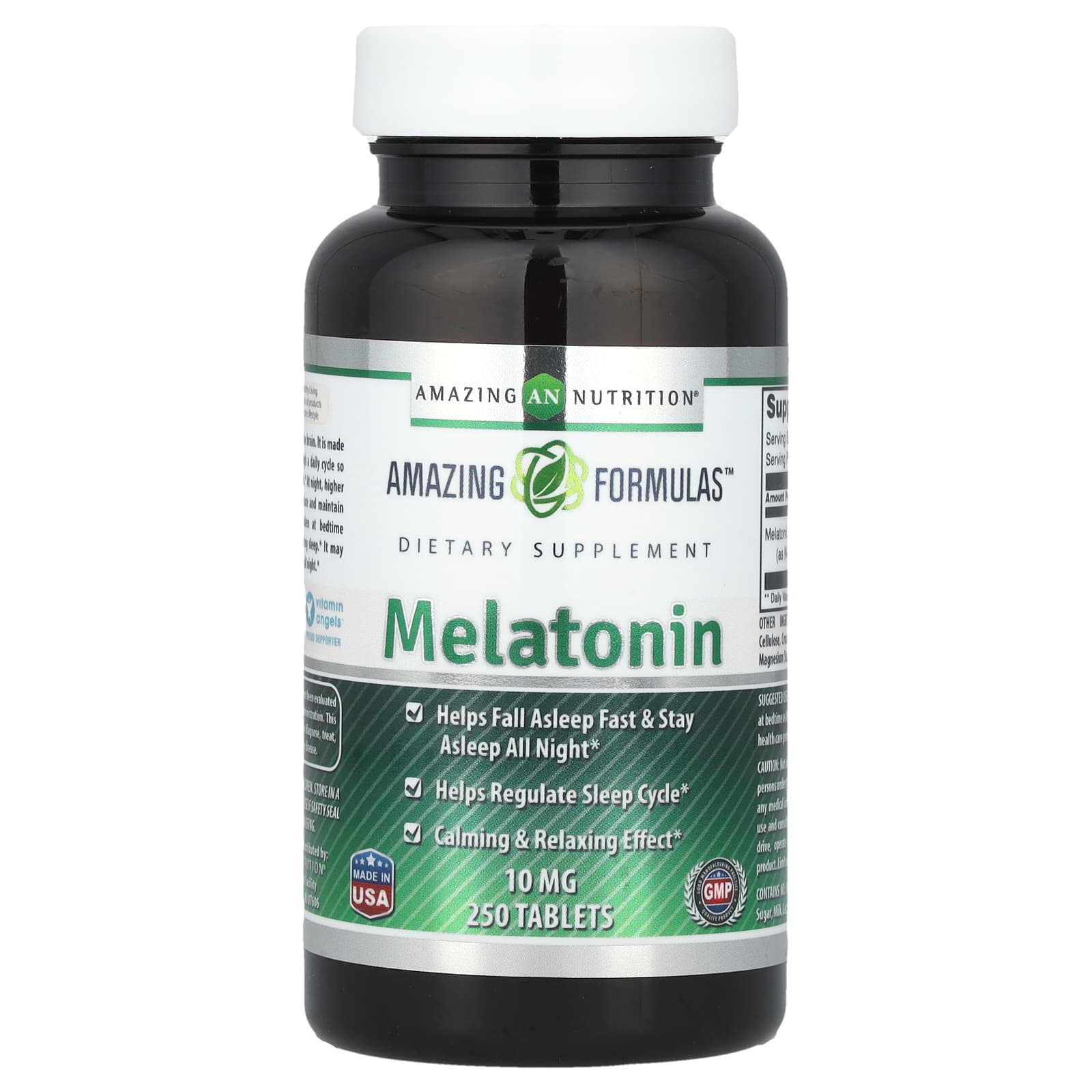 Мелатонин Amazing Nutrition, 10 мг, 250 таблеток