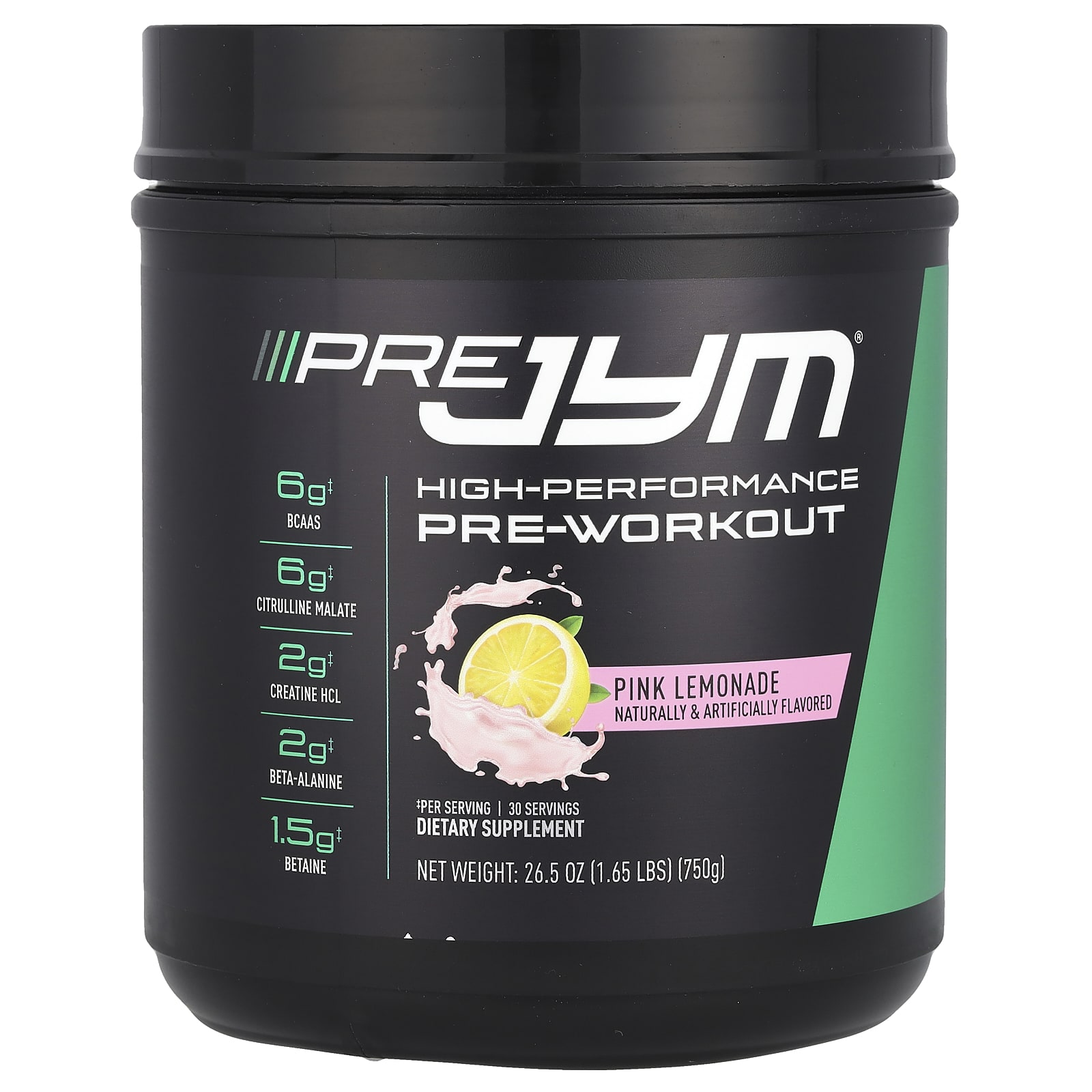 Предтренировочный комплекс JYM Supplement Science Pre JYM® High-Performance, вкус Pink Lemonade, 750 г