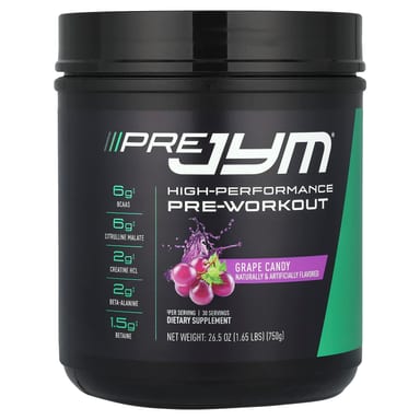 Предтренировочный комплекс JYM Supplement Science Pre JYM® High Performance, вкус Grape Candy, 750 г