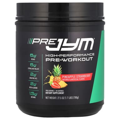 Предтренировочный комплекс JYM Supplement Science Pre JYM® High-Performance, вкус Pineapple Strawberry, 780 г